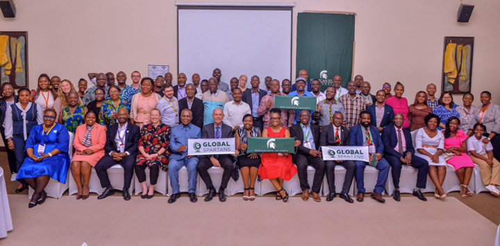 Group photo of African alumni and friends